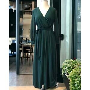 Ricarica Size‎ 1X Emerald Evening Long Dress NWT